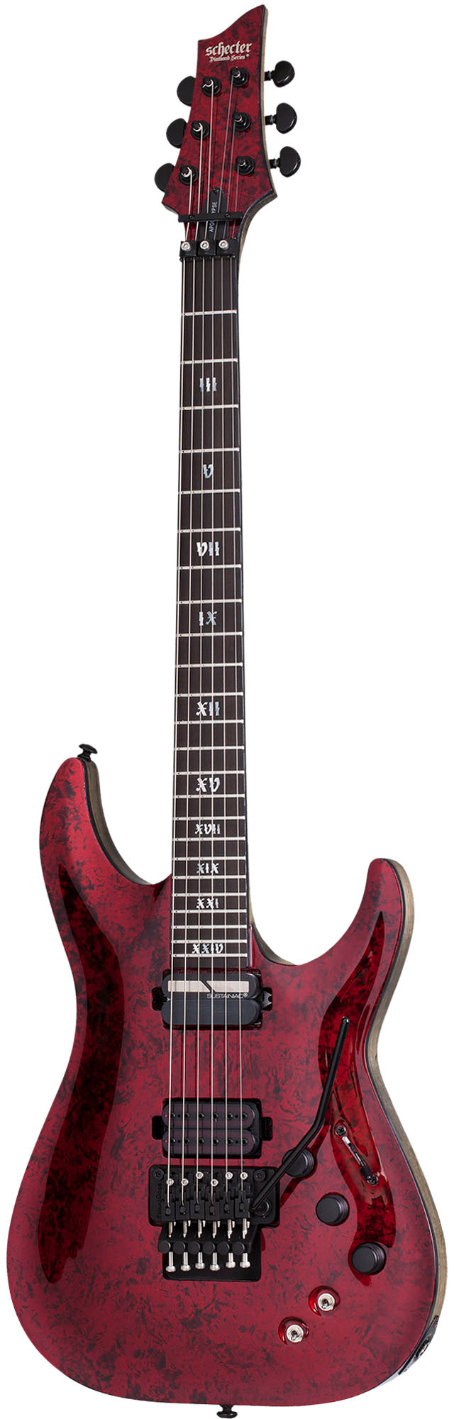 Schecter C-1 FR-S Apocalypse RR Guitarra Eléctrica Red Reign