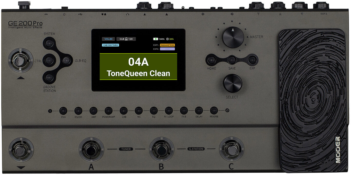 【超美品】MOOER GE 200 Pro（2025年12月購入・おまけ付） Mooer GE200 Pro Pedalera Multiefectos