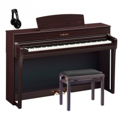 YAMAHA -PACK- CLP745R PIANO DIGITAL PALOSANTO + BANQUETA Y AURICULARES