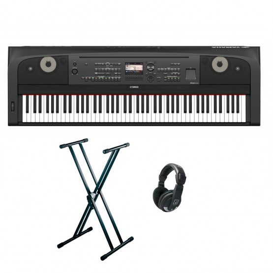 YAMAHA -PACK- DGX670B PIANO DIGITAL + SOPORTE TIJERA Y AURICULARES