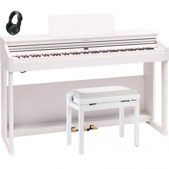 ROLAND -PACK- RP701 WH PIANO DIGITAL BLANCO + BANQUETA Y AURICULARES