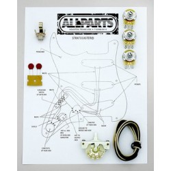 ALL PARTS EP4120000 WIRING KIT FOR STRAT CRL 5-WAY SWITCH 3 CTS POTS SWITCHCRAFT