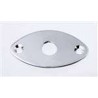 ALL PARTS AP0615010 JACKPLATE FOR EDGE MOUNT - FOOTBALL SHAPED CURVED CHROME