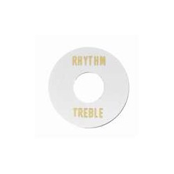 ALL PARTS AP0663025 RHYTHM/TREBLE RING FOR TOGGLE SWITCH WHITE PLASTIC