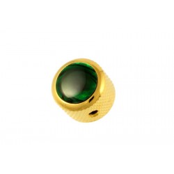ALL PARTS MK3179002 GREEN ABALONE ON GOLD KNOB WITH SET SCREW.