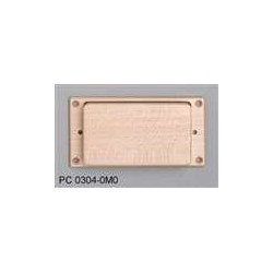 ALL PARTS PC03040M0 MAPLE HUMBUCKING PICKUP COVER WITH NO HOLES WITH MAPLE RING