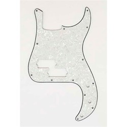 ALL PARTS PG0750055 PICK GUARD FOR P BASS WHITE PEARLOID 3-PLY (WP/W/B)