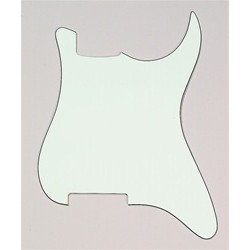 ALL PARTS PG0992024 PICK GUARD OUTLINE FOR STRAT (NO HOLES) MINT GREEN 3-PLY (MG/B/MG)