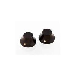 ALL PARTS PK31970R0 ROSEWOOD WOOD BELL KNOBS (2) PUSH-ON.