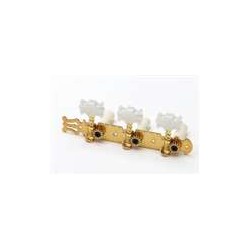 ALL PARTS TK0125002 CLASSICAL TUNING KEYS GOLD WITH PEARLOID BUTTONS