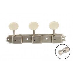 ALL PARTS TK0700001 VINTAGE DELUXE STYLE 3X3 ON A STRIP OFF-WHITE PLASTIC BUTTONS