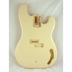 ALL PARTS PBFOW REPLACEMENT BODY FOR PBASS ALDER TRADITIONAL ROUTINGWHITE FINISH