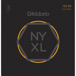 DADDARIO NYXL1046-3P SET 3 JUEGOS DE CUERDAS GUITARRA ELECTRICA 010-046