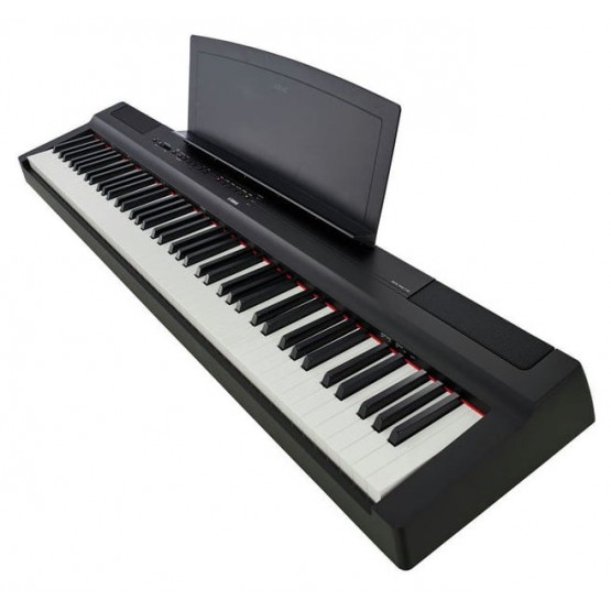 YAMAHA -PACK- P125 B PIANO DIGITAL NEGRO + SOPORTE + PEDALERA Y AURICULARES