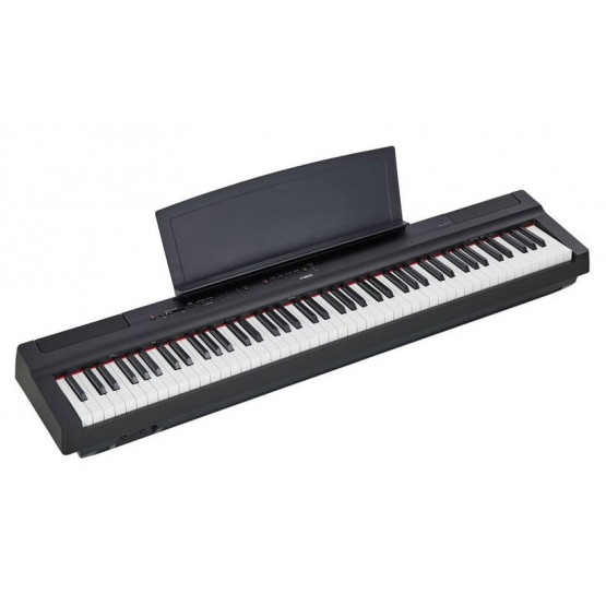 YAMAHA -PACK- P125 B PIANO DIGITAL NEGRO + SOPORTE + PEDALERA Y AURICULARES