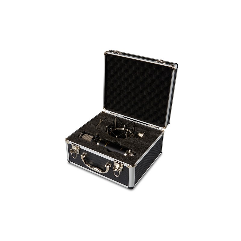 Micr/ófono de condensador y diafragma con ara/ña filtro anti-popping y malet/ín de aluminio Marantz Professional MPM2000