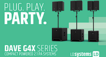 NOVEDAD: SISTEMAS DE ALTAVOCES PA LD SYSTEMS DAVE G4X