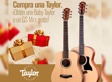 CONSIGUE GRATIS UNA TAYLOR BT1 O GS MINI AL COMPRAR UNA GUITARRA TAYLOR GRAND AUDITORIUM