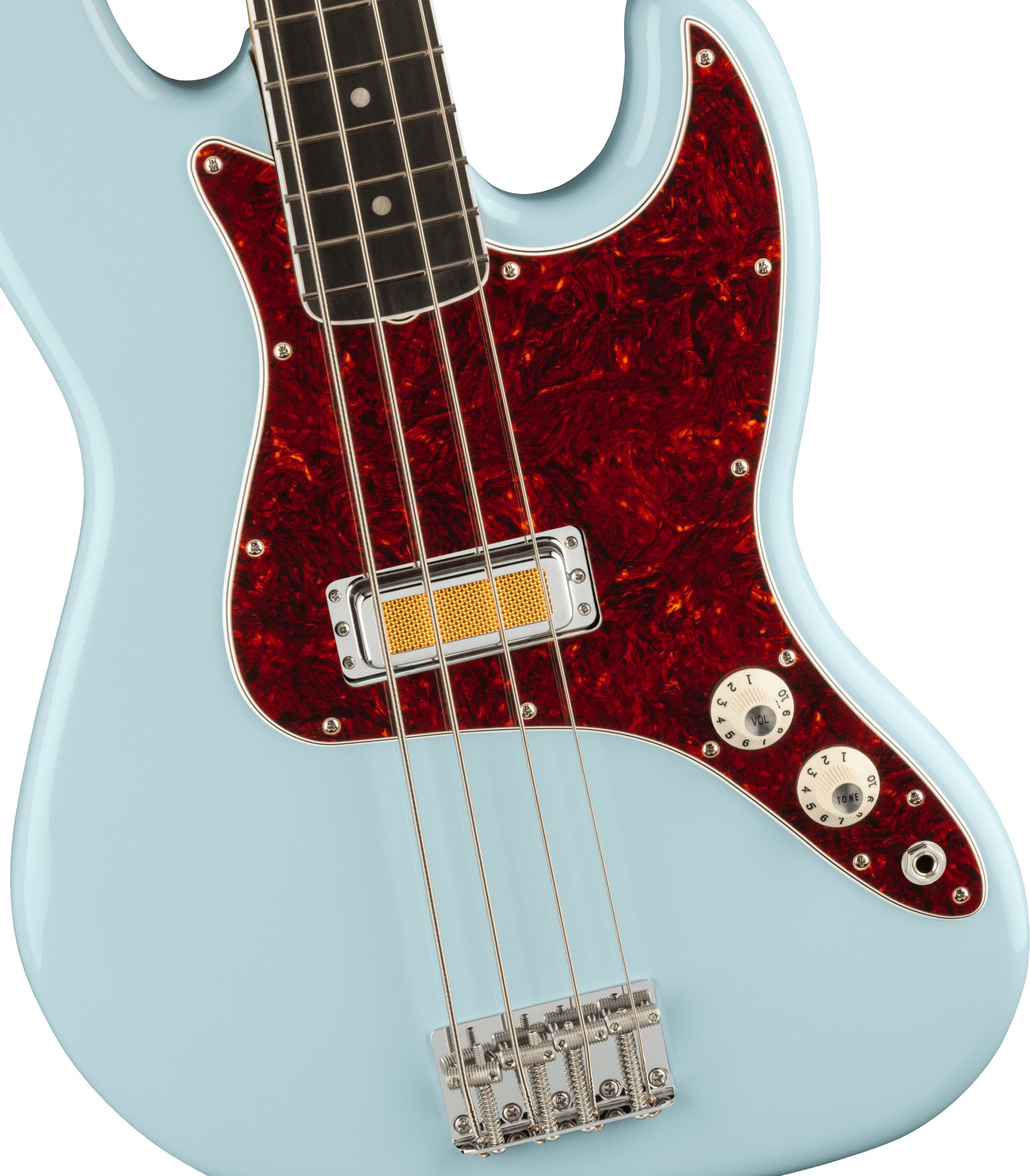 Fender Gold Foil Jazz Bass EB Bajo Eléctrico Sonic Blue 4