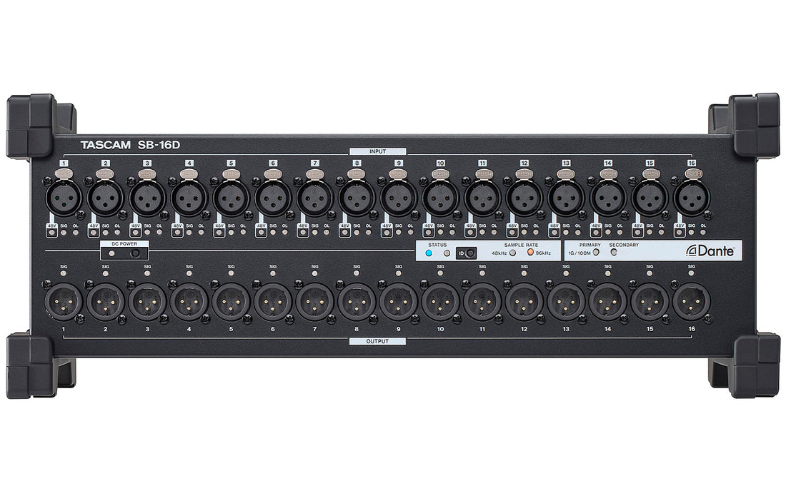 Tascam SB16D Caja de Escenario para Dante 1