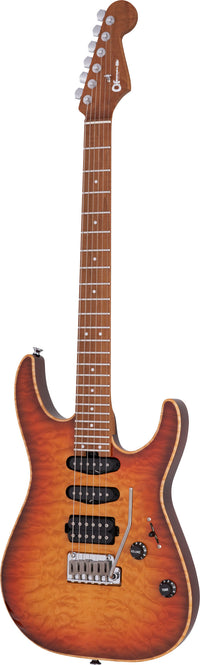 Charvel USA Select DK24 HSS 2PT cm QM CMN Guitarra Eléctrica Autumn Glow 3