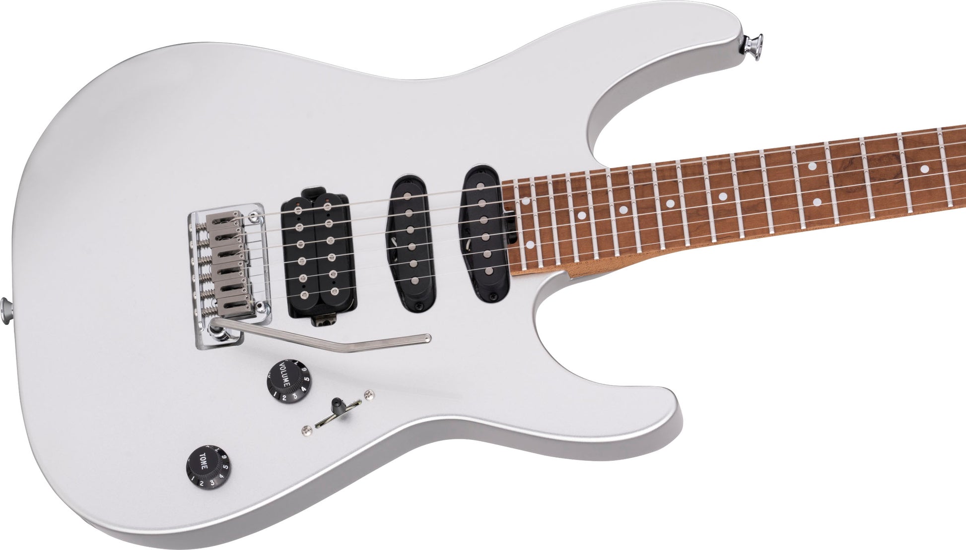 Charvel USA Select DK24 HSS 2PT cm CMN Guitarra Eléctrica Quicksilver 6