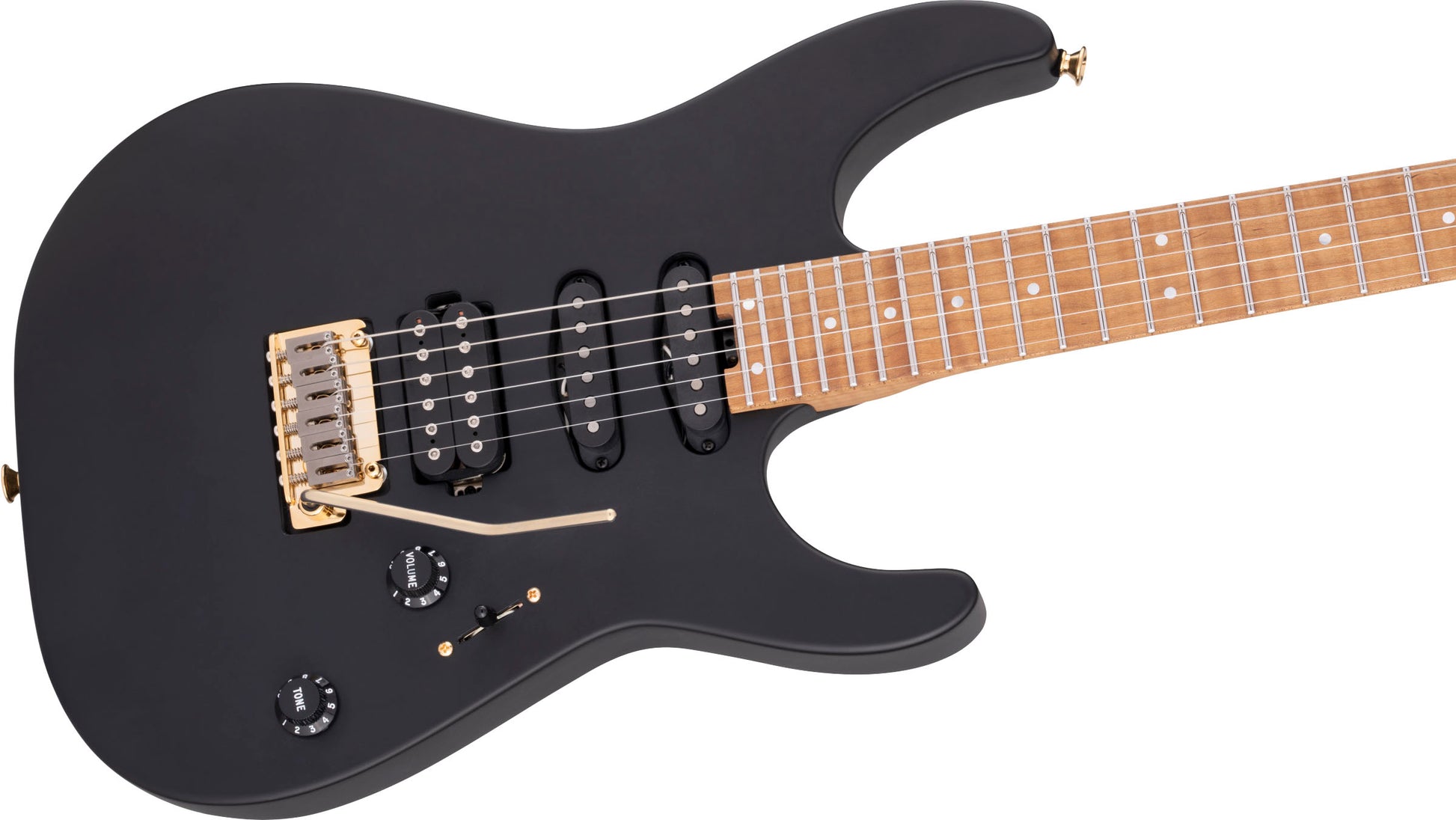 Charvel USA Select DK24 HSS 2PT cm CMN Guitarra Eléctrica Satin Black 5