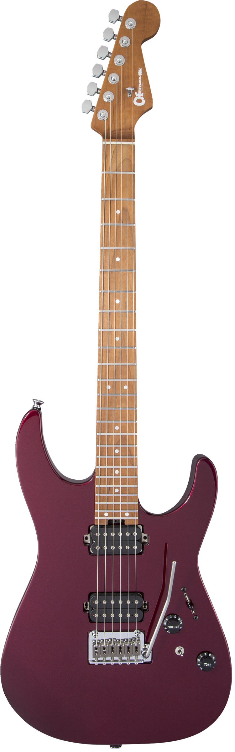 Charvel USA Select DK24 HH 2PT cm CFMN Guitarra Eléctrica Oxblood 1