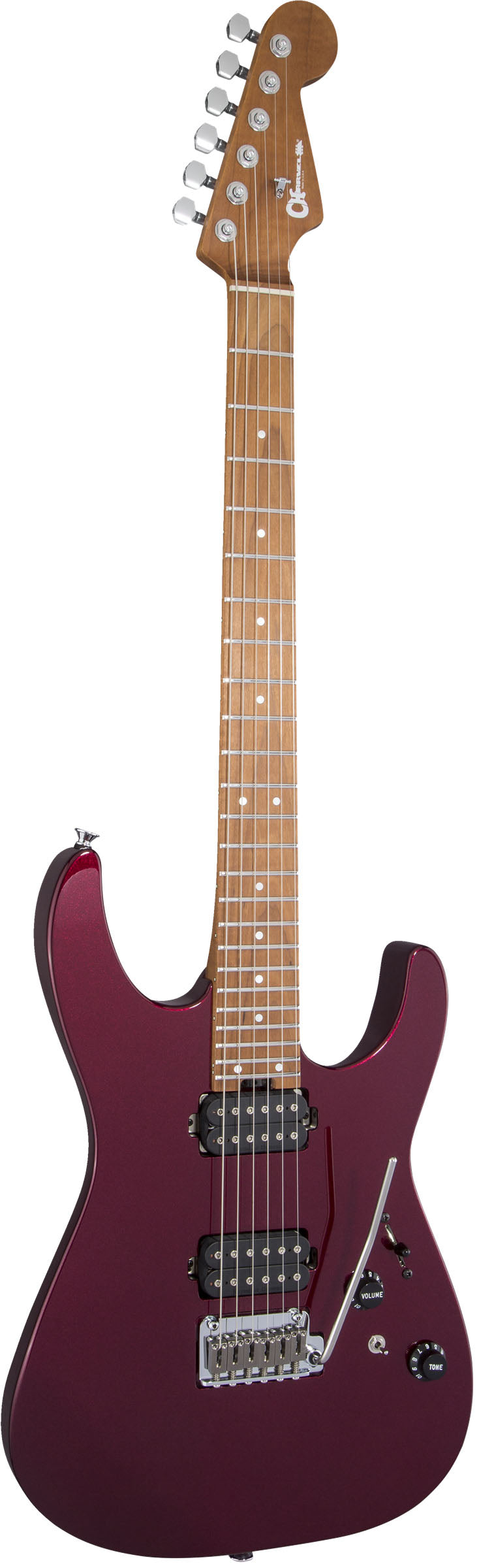 Charvel USA Select DK24 HH 2PT cm CFMN Guitarra Eléctrica Oxblood 2