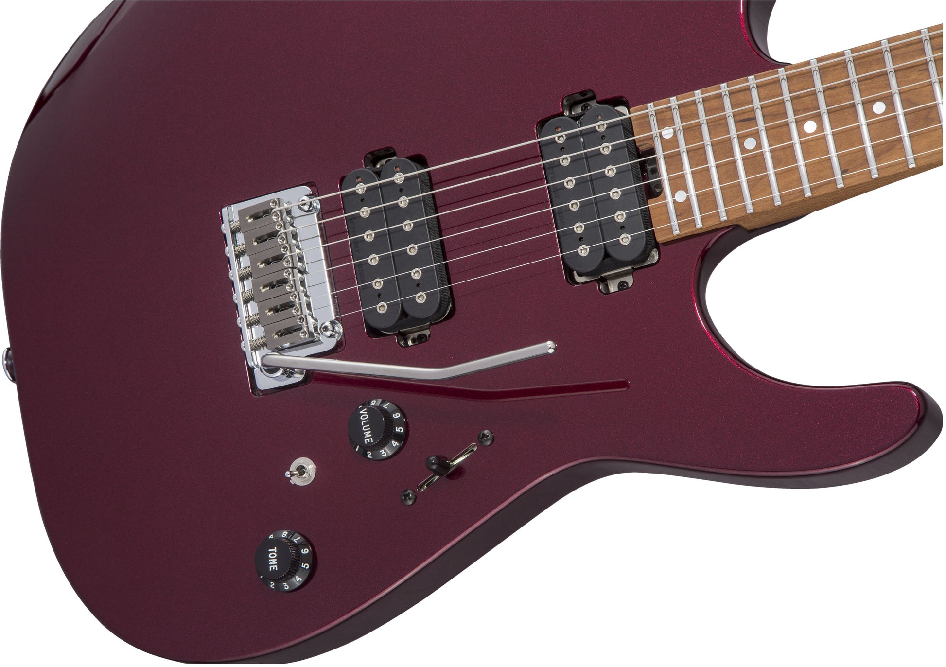 Charvel USA Select DK24 HH 2PT cm CFMN Guitarra Eléctrica Oxblood 6