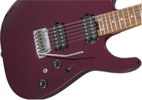 Charvel USA Select DK24 HH 2PT cm CFMN Guitarra Eléctrica Oxblood 6