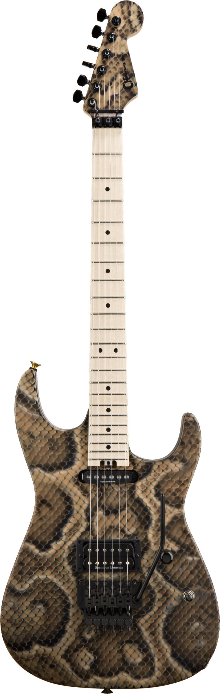 Charvel Warren Demartini USA Signature Snake MN Guitarra Eléctrica Snakeskin 1