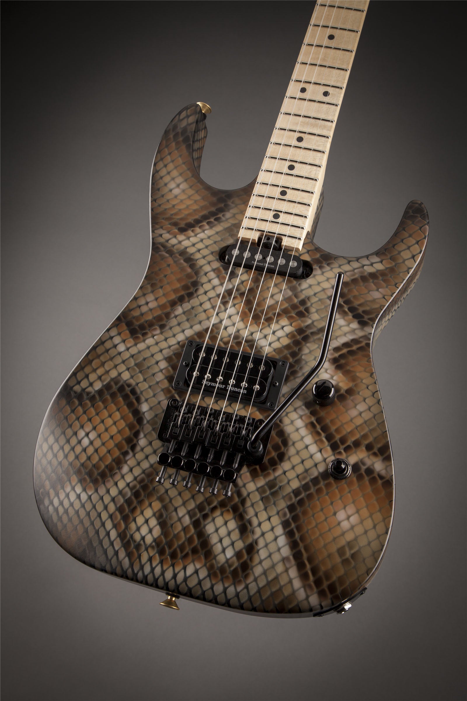 Charvel Warren Demartini USA Signature Snake MN Guitarra Eléctrica Snakeskin 6