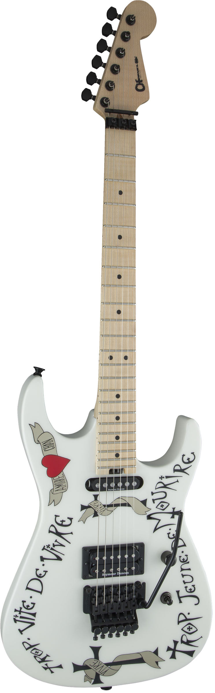 Charvel Warren Demartini USA Signature Frenchie MN Guitarra Eléctrica Snow White 2