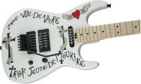 Charvel Warren Demartini USA Signature Frenchie MN Guitarra Eléctrica Snow White 5