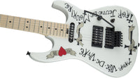 Charvel Warren Demartini USA Signature Frenchie MN Guitarra Eléctrica Snow White 7