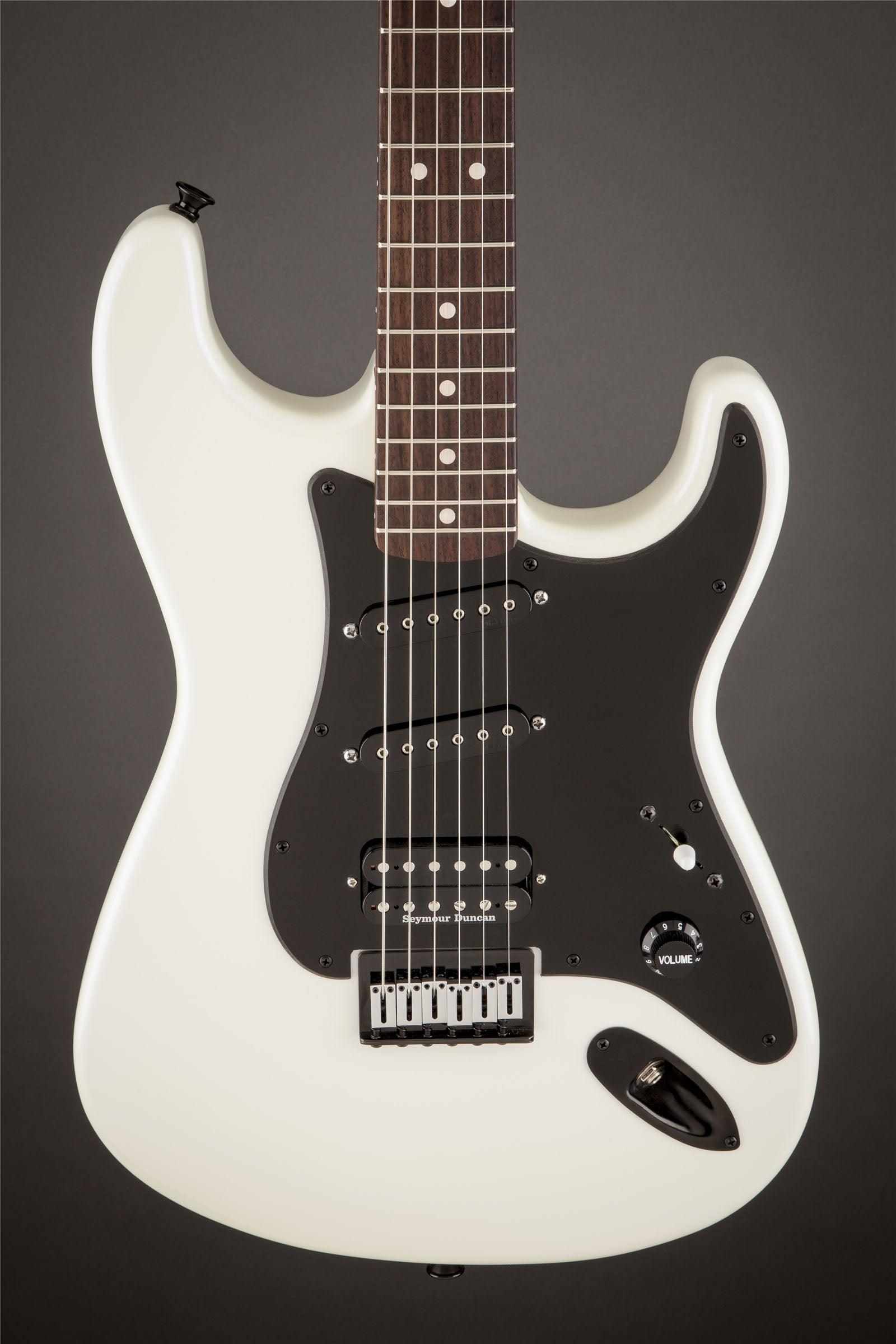 Charvel Jake E Lee USA Signature Model RW Guitarra Eléctrica Pearl White with Lavender Hue 2