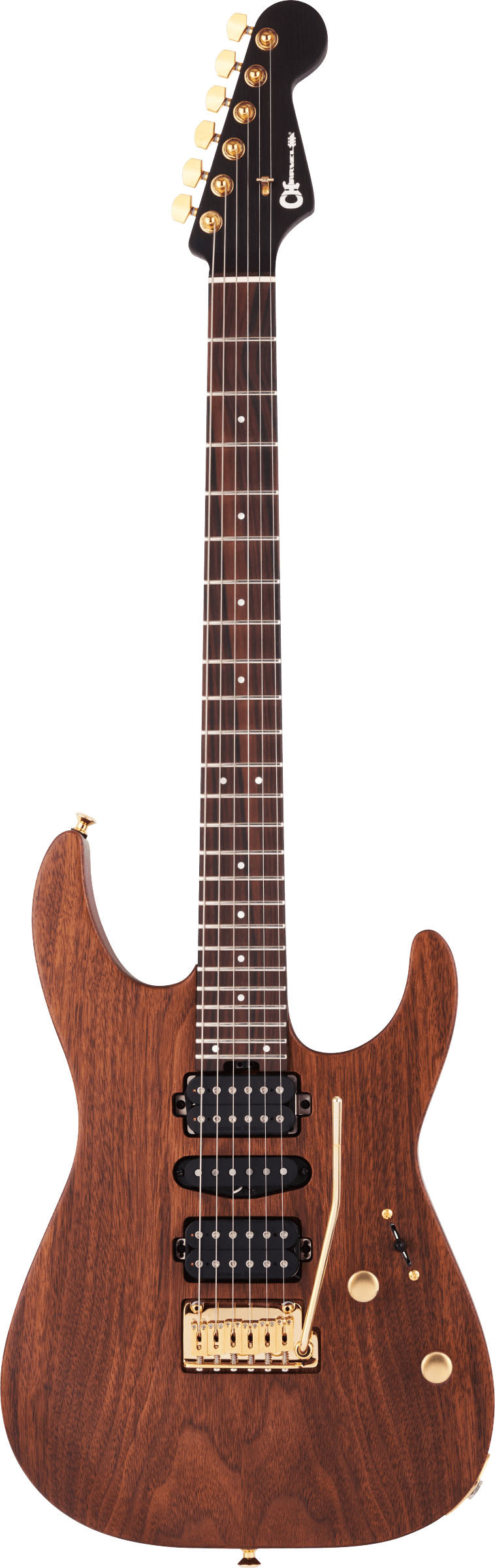 Charvel MJ DK24 HSH 2PT E Mahogany with Figured Walnut Streaked EB Guitarra Eléctrica Natural 1