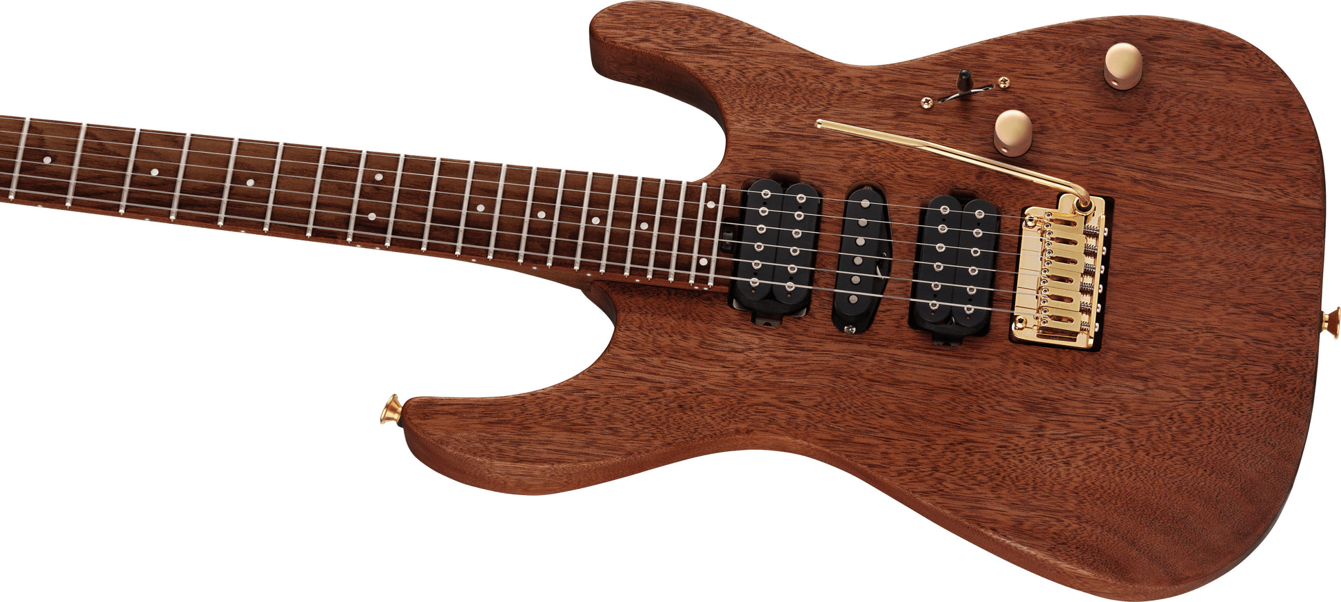 Charvel MJ DK24 HSH 2PT E Mahogany with Figured Walnut Streaked EB Guitarra Eléctrica Natural 6