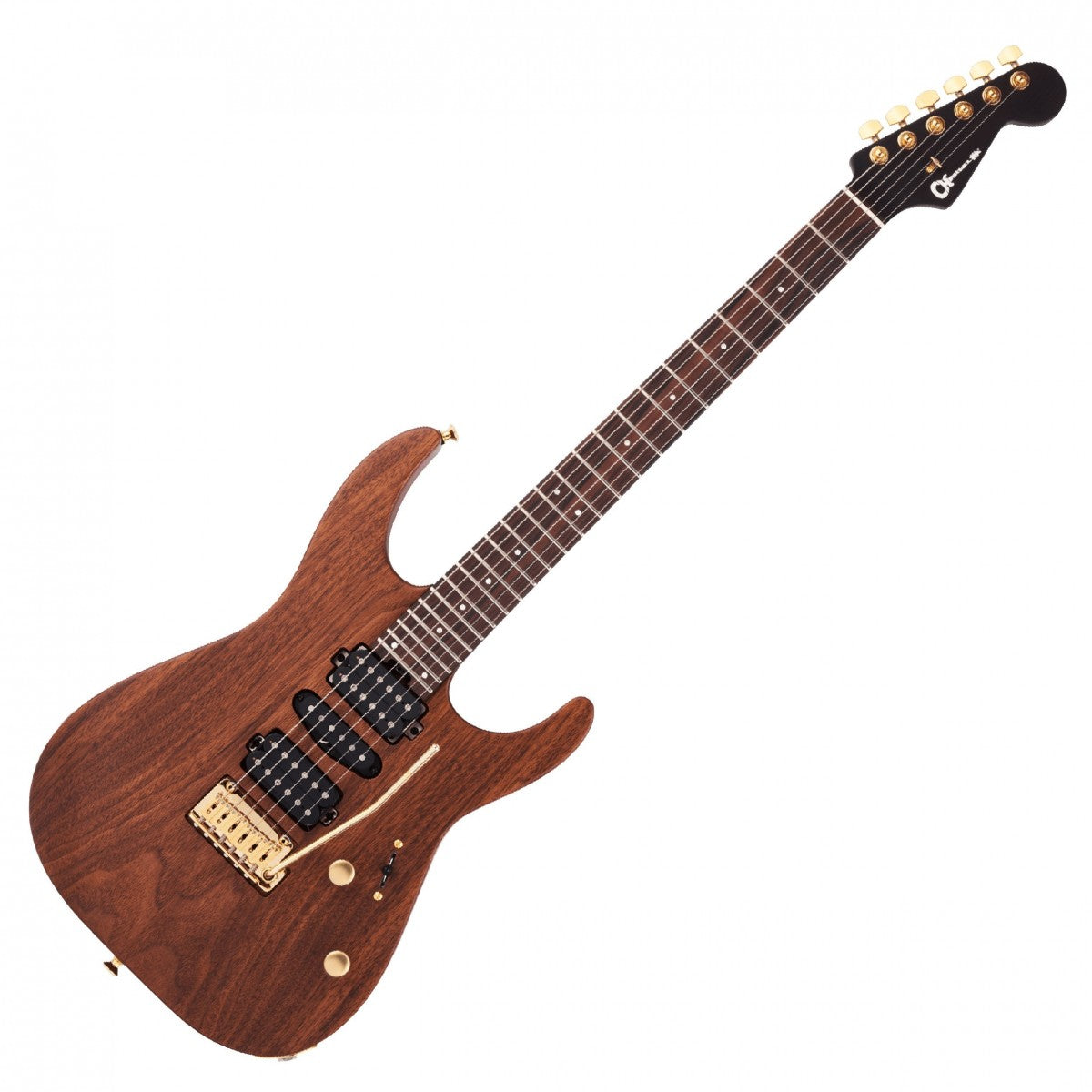 Charvel MJ DK24 HSH 2PT E Mahogany with Figured Walnut Streaked EB Guitarra Eléctrica Natural 9