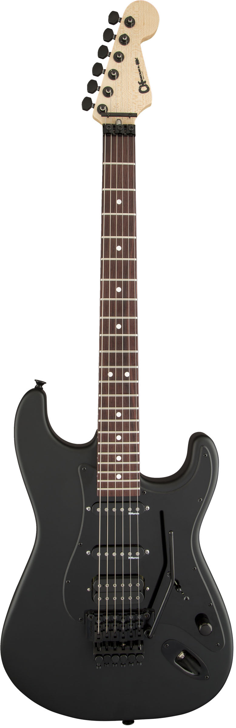 Charvel USA Select So-Cal HSS FR RW Guitarra Eléctrica Pitch Black 1