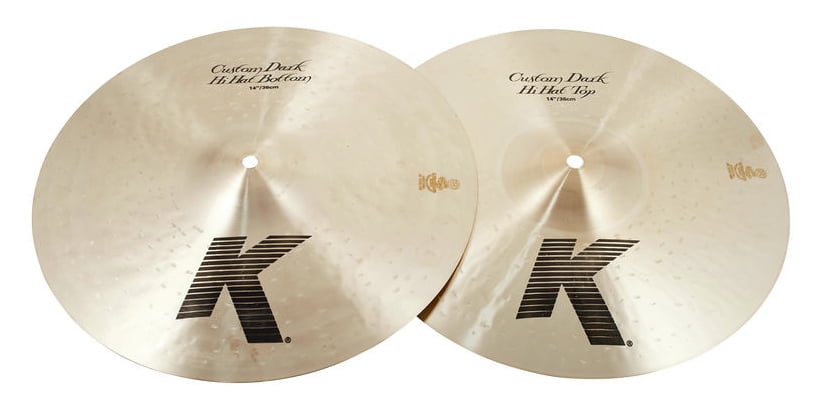 Zildjian K Custom Hi Hat Dark 14 Par Platos Batería 1