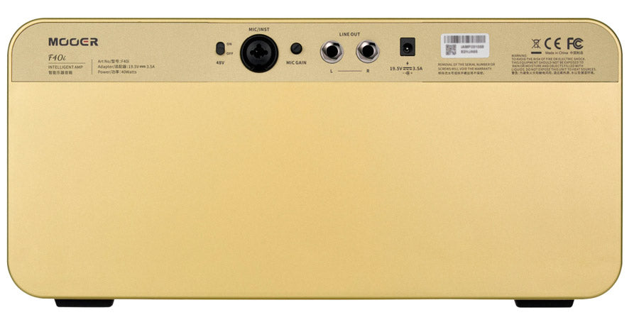 Mooer F40I GD Amplificador Guitarra Dorado 4