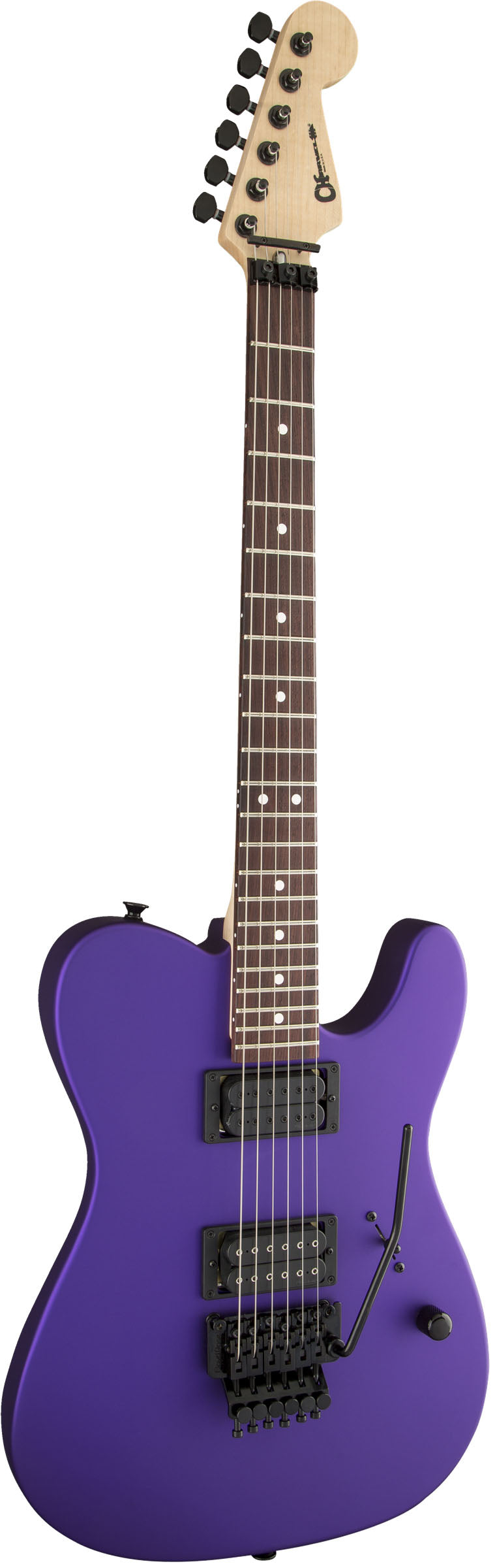 Charvel USA Select San Dimas Style 2 HH FR RW Guitarra Eléctrica Satin Plum 2