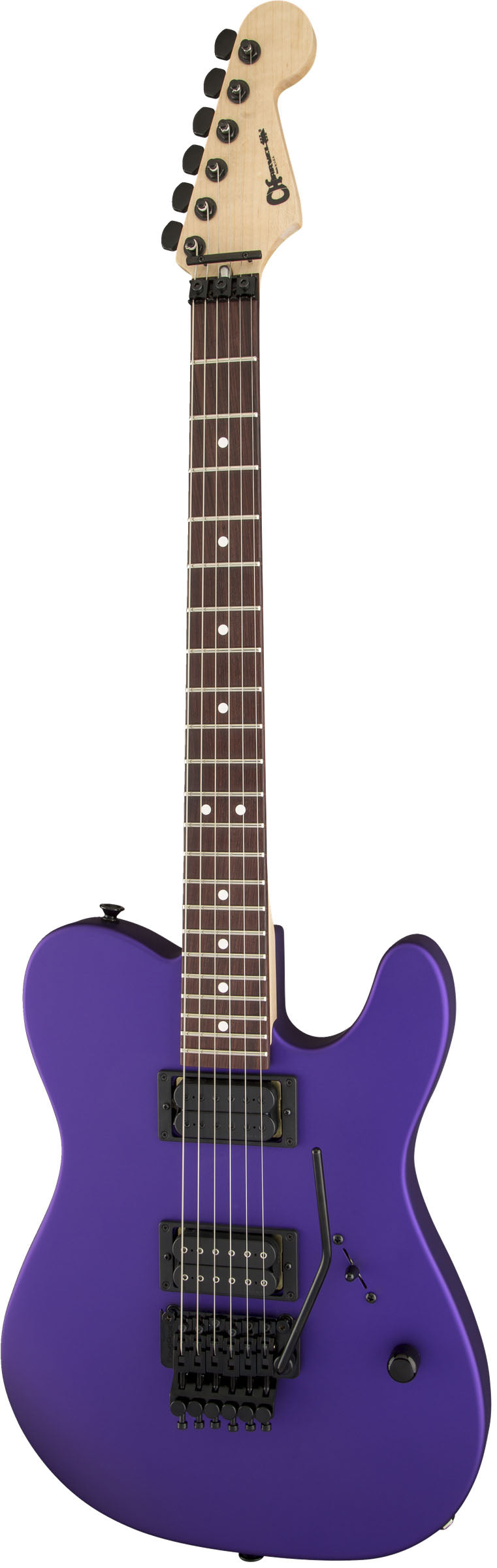 Charvel USA Select San Dimas Style 2 HH FR RW Guitarra Eléctrica Satin Plum 3