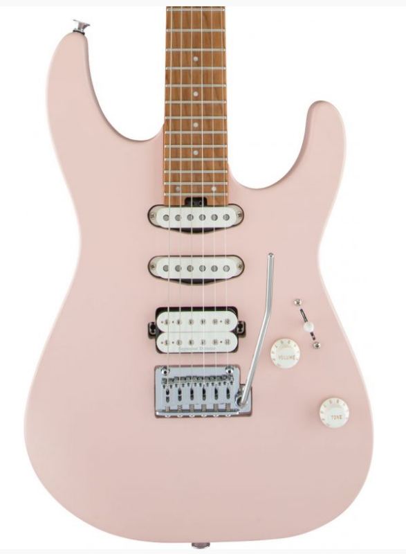 Charvel Pro-Mod DK24 2PT cm Guitarra Eléctrica Shell Pink 5