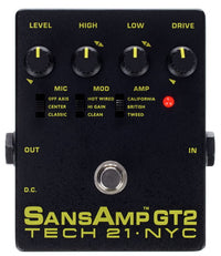 Tech 21 SansAmp GT2 Pedal Preamplificador para Guitarra 1