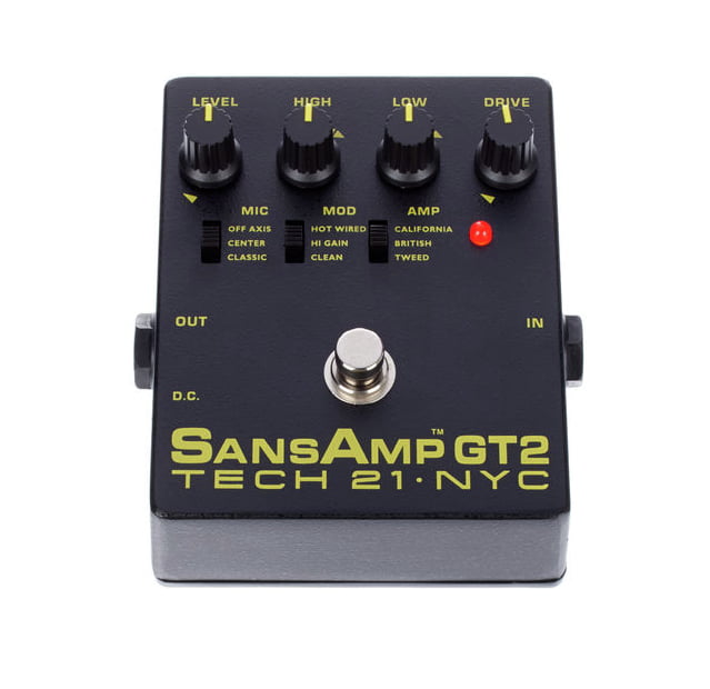 Tech 21 SansAmp GT2 Pedal Preamplificador para Guitarra 3