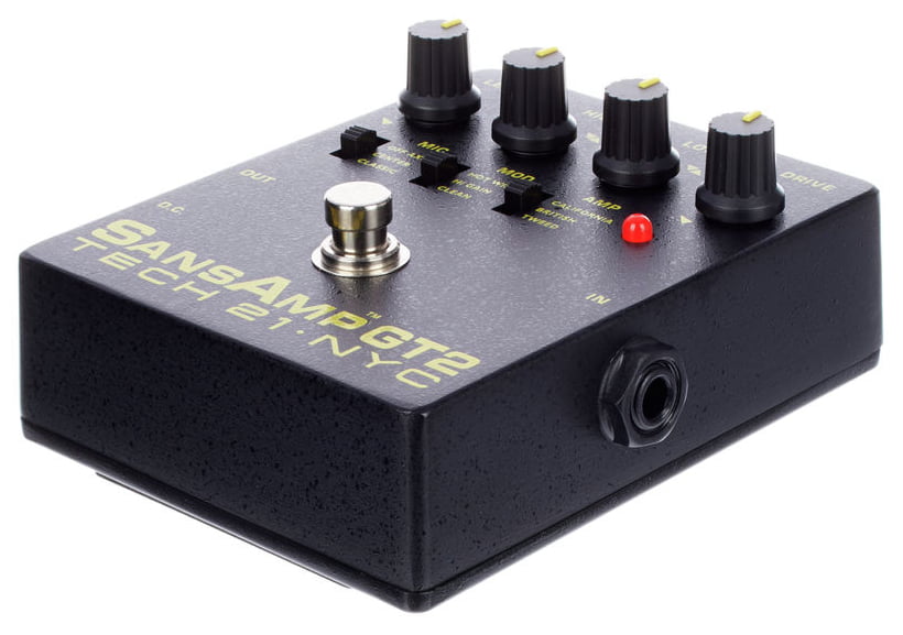 Tech 21 SansAmp GT2 Pedal Preamplificador para Guitarra 6