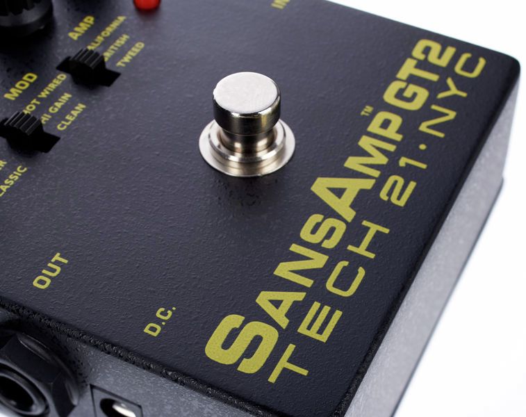 Tech 21 SansAmp GT2 Pedal Preamplificador para Guitarra 9